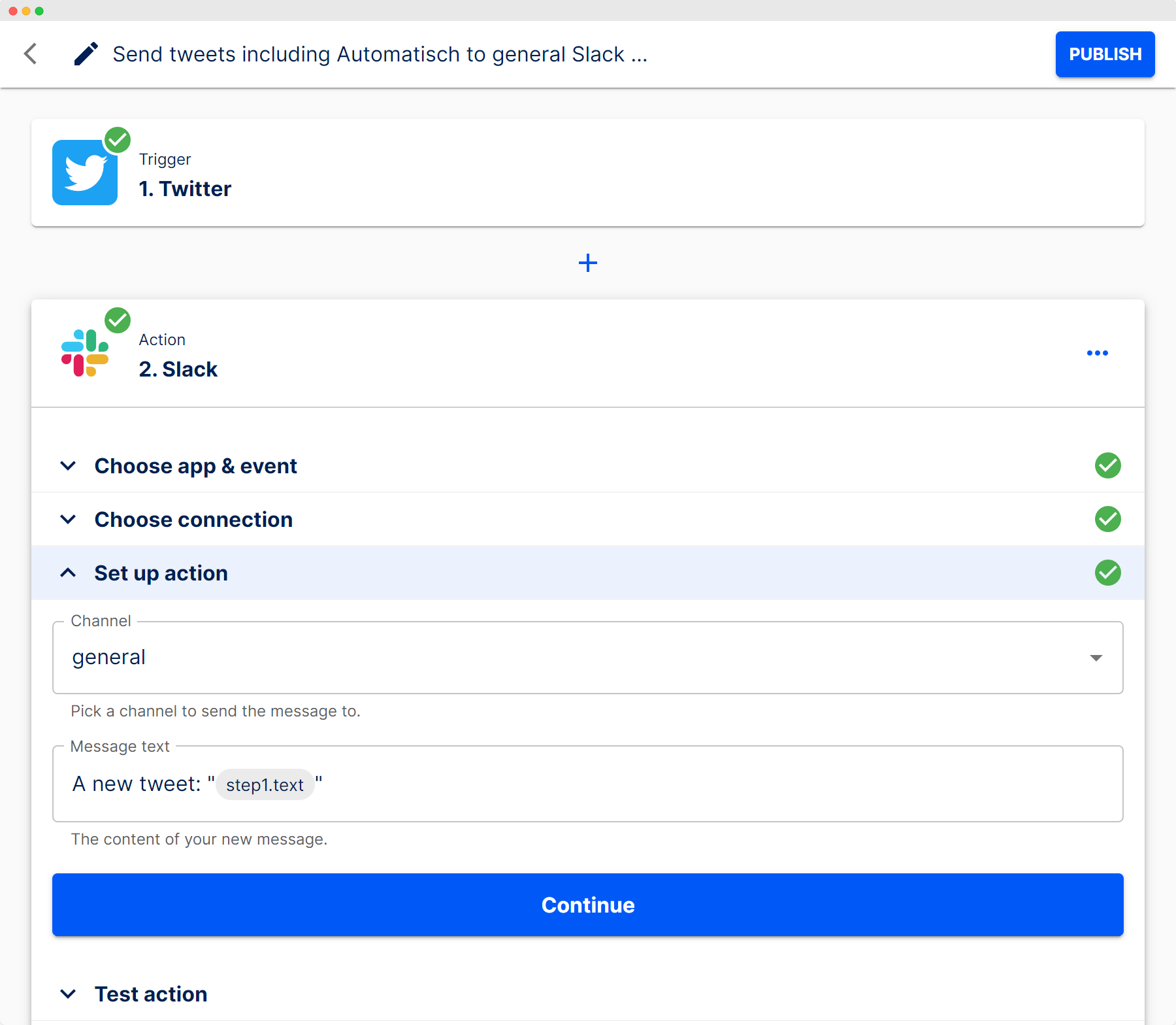 Automatisch Flow Page